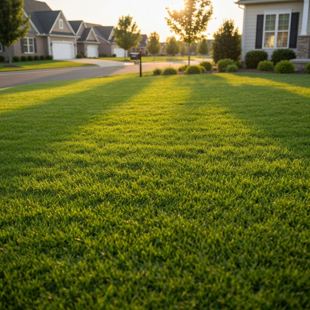 Beautiful green lawn